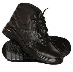BLACK GALAXY LEATHER BOOTS
