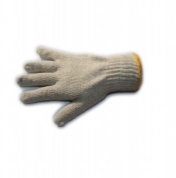 GLOVES COTTON WHITE KNITTED