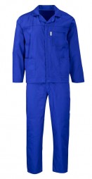 ROYAL BLUE 2PIECE POLYESTER COTTON OVERALL
