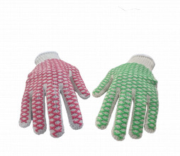 Criss Cross Cotton Knitted Pride Gloves