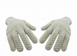 Criss Cross Knitted Cotton Transparent Gloves