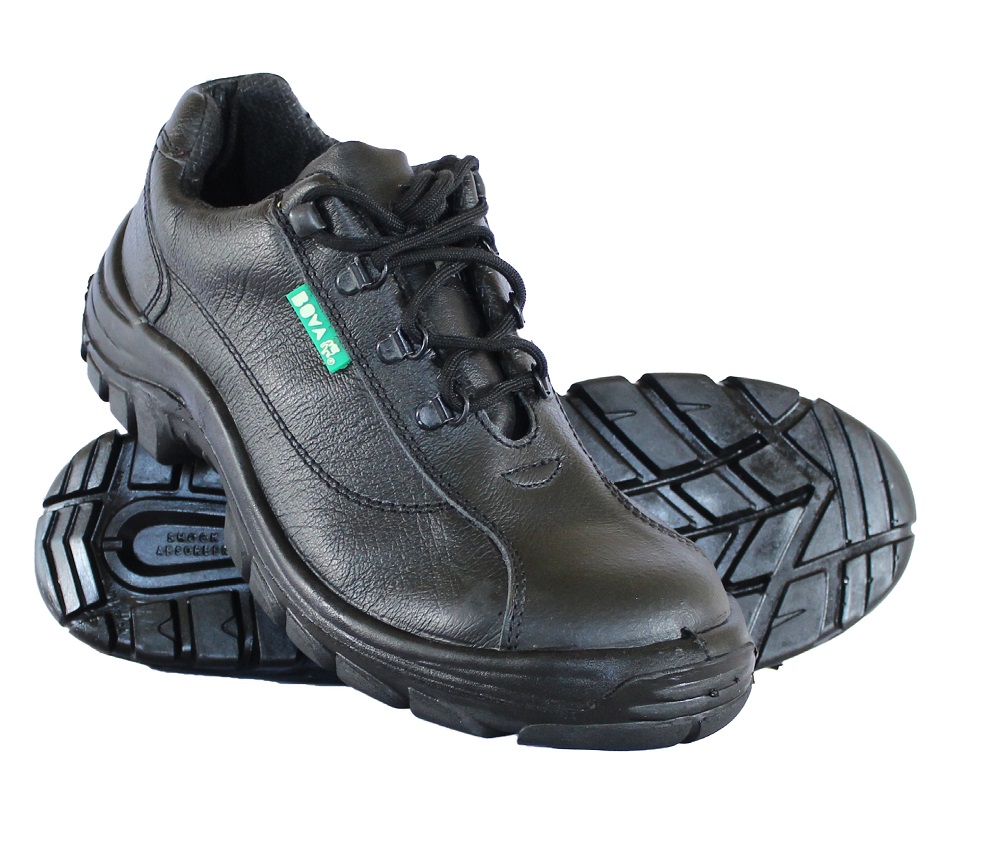 BLACK LEATHER TRAINER | Select PPE