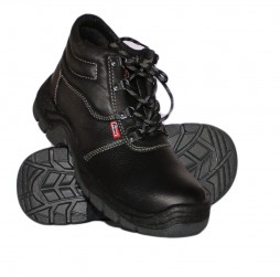 BLACK ROGUES BOOTS WITH STEEL TOE CAP