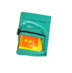 FIRST AID AND BOOK POUCH GREEN COMES WITH REFILL