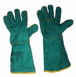 PRIDE PADDED 20CM CUFF WELDING LEATHER GLOVES