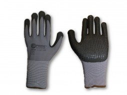 PRIDE TERRY COTTON SHELL PVC DOT GLOVES